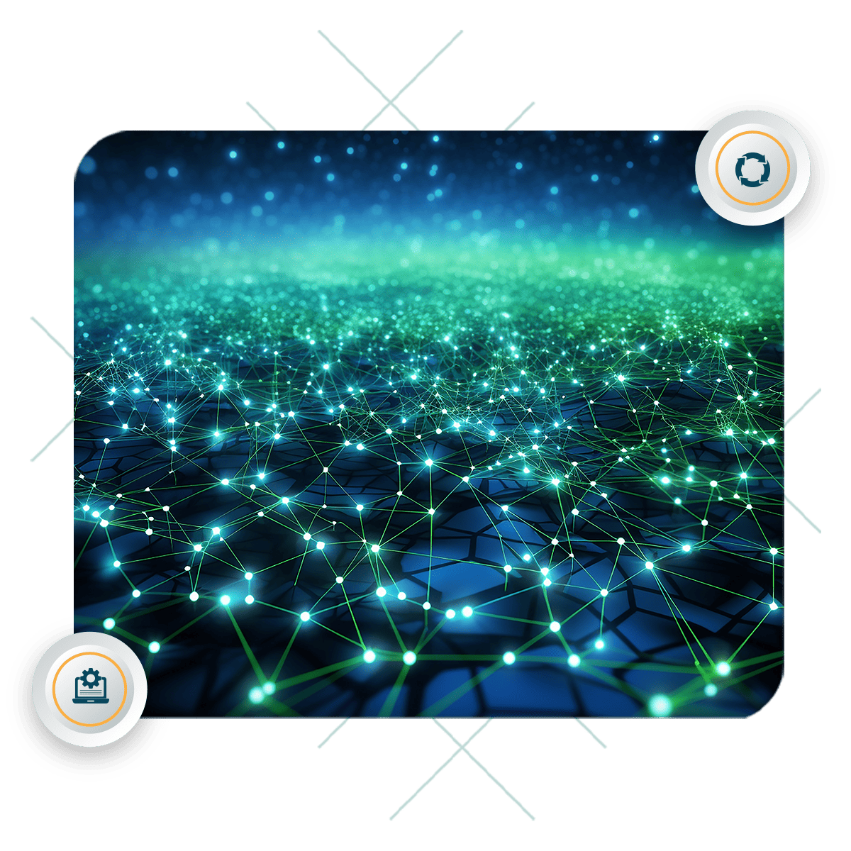 Electronic Data Interchange EDI network connecting business systems